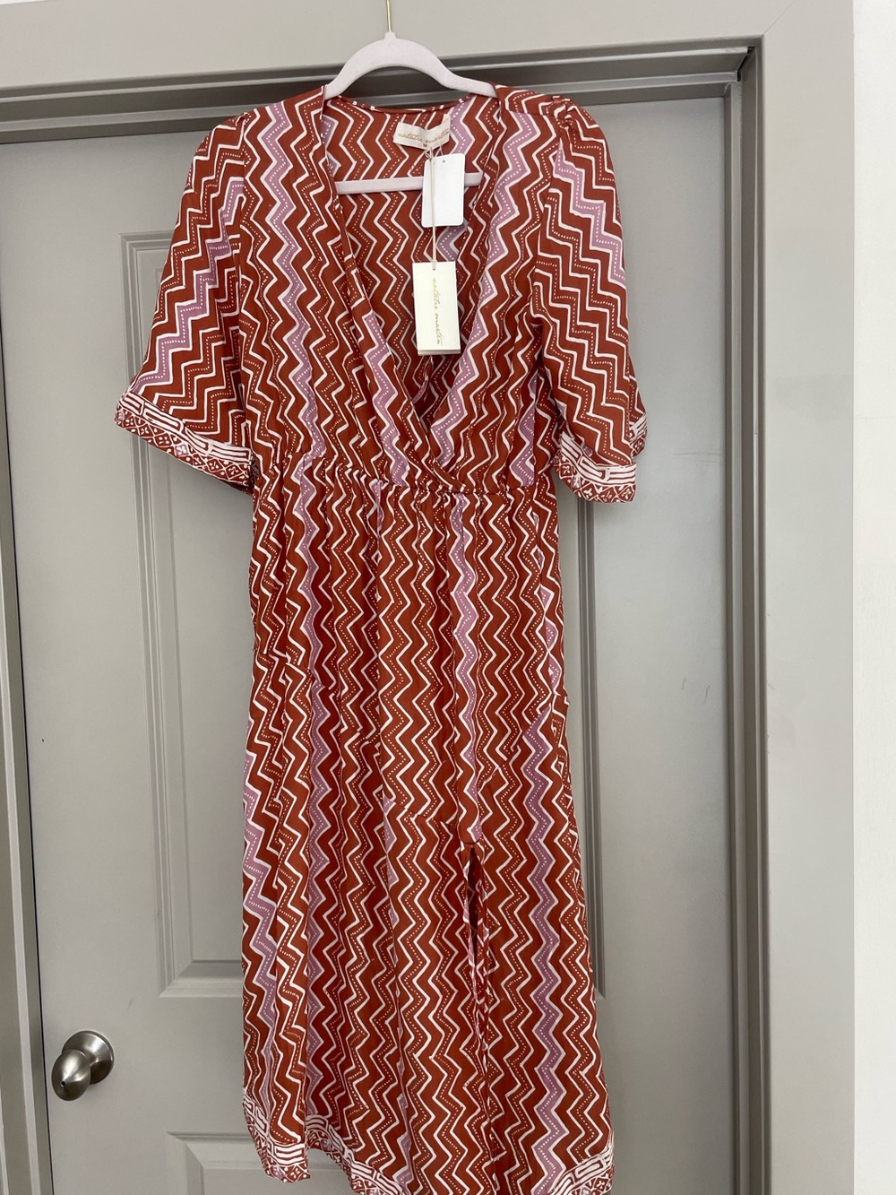 Natalie Martin Jackie Dress in Batik Stripe Lavendar